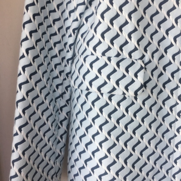 COS Patterned Jacquard Jacket Light Blue size 2 - Picture 6 of 7